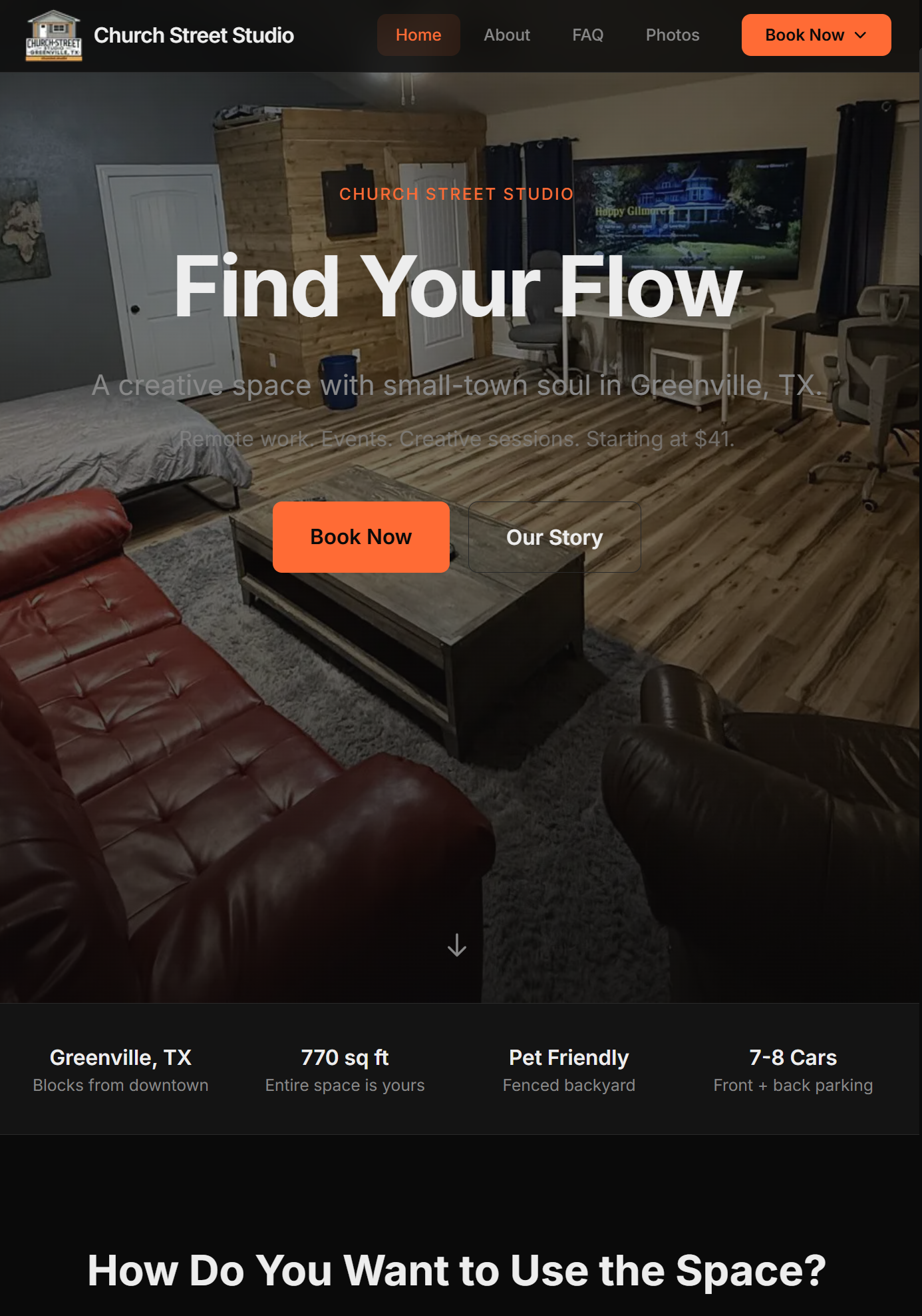 The Church Street Studio homepage